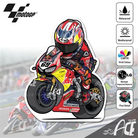 Moto GP Sticker Red Bull Honda Team Nicky Hayden MotoGP Motorcycle