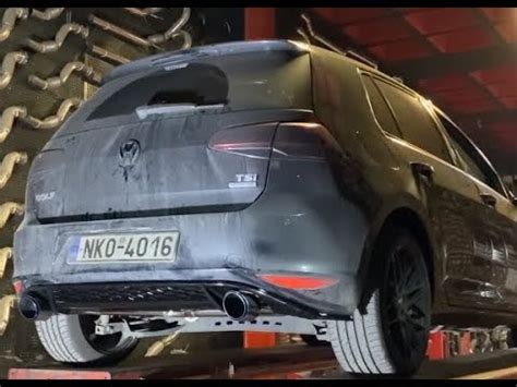 VW GOLF 7 1 2 DÖNÜŞÜM KUMANDALI EGZOZ DOWNPİPE VE YAZILIM YouTube