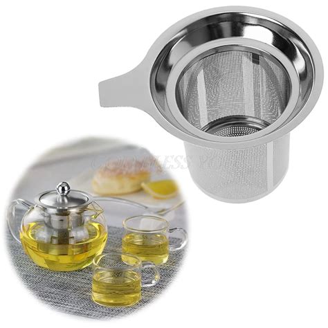 New 1Pc Chic Stainless Steel Mesh Tea Infuser Metal Cup Strainer Tea