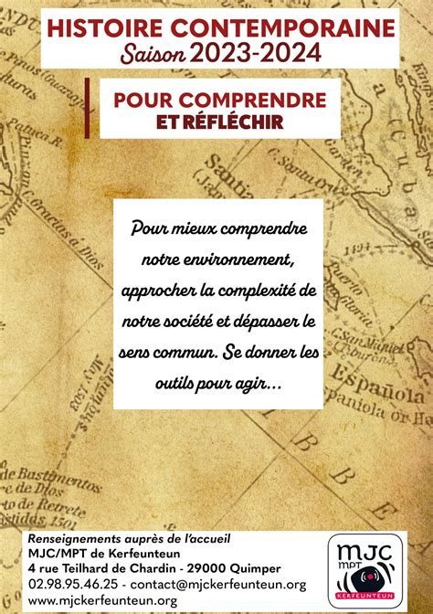 Histoire Contemporaine MJC De Kerfeunteun Quimper