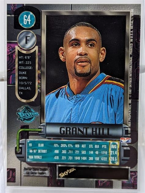 1997 98 Metal Universe 64 Grant Hill For Sale Online EBay