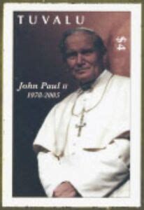 Stamp Pope John Paul Ii Tuvalu Popes And Their Coats Of