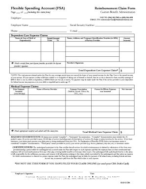 Fillable Online Losrios FSA DCAP Claim Form Losrios Fax Email Print