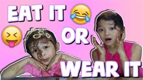 Eat It Or Wear It Challenge I The Cute Cousins Youtube