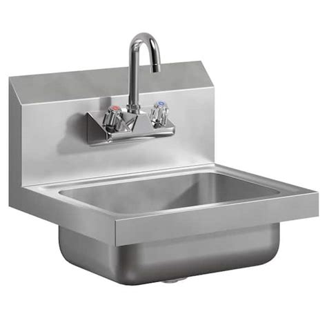 Amgood In X In Stainless Steel Hand Sink Commercial Wall Mount