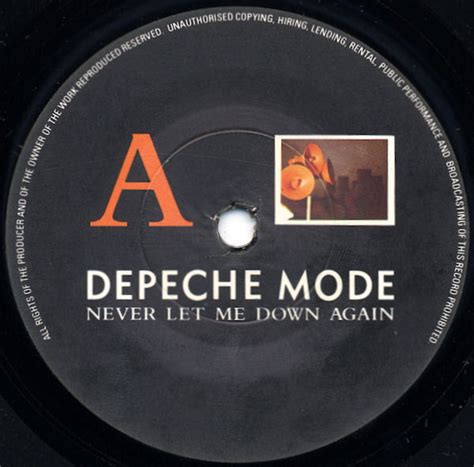 Depeche Mode Never Let Me Down Again