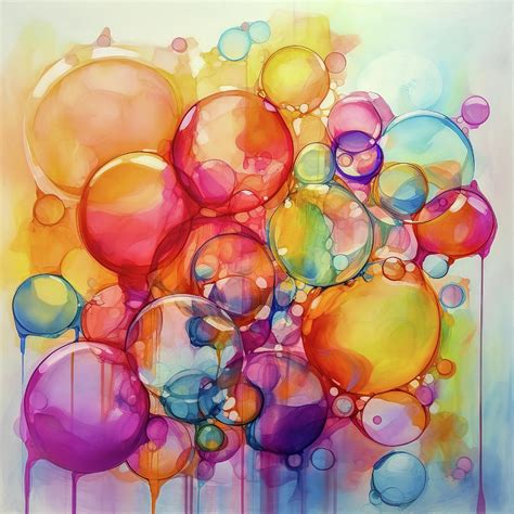 Rainbow Bubbles Digital Art by Harold Ninek - Fine Art America