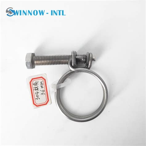 Stainless Steel Heavy Duty Double Wire Rope Hose Clamps Clamp And