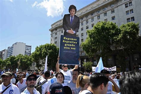 Argentina Espera 50 Mil Pessoas Nas Ruas No Primeiro Protesto Contra O