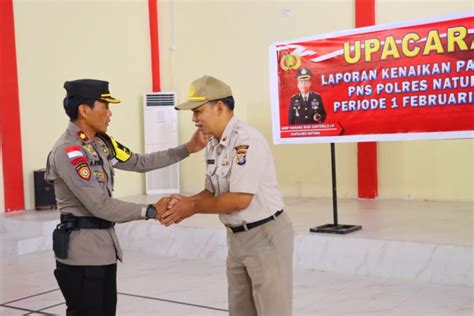 Pimpin Upacara Kenaikan Pangkat Pns Polres Natuna Wakapolres Ini