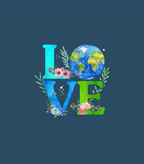 Love World Earth Day 2020 Environmental Digital Art By Pieter Jagoda Fine Art America