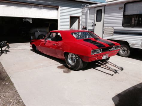 1968 Chevrolet Camaro Pro Street Drag Race Car 350 Sbc 8.50 cert 117" wheelbase for sale