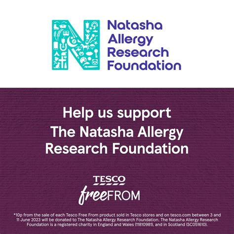 Tesco On Twitter To Support The Amazing Work Of The Natasha Allergy