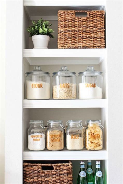 Open Pantry Shelves and Free Pantry Labels Printable! - Angela Marie Made