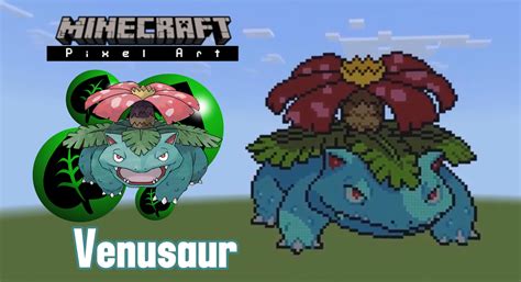 Venusaur Pixel Art : r/minecraftpixelart