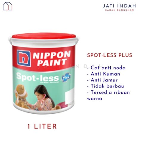 Jual Cat Tembok Anti Noda Anti Kuman Liter Nippon Paint Spotless