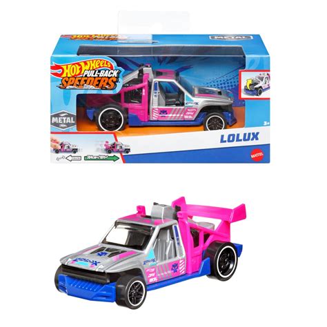 Hot Wheels Pojazd z napędem pull back Lolux Auto Samochód