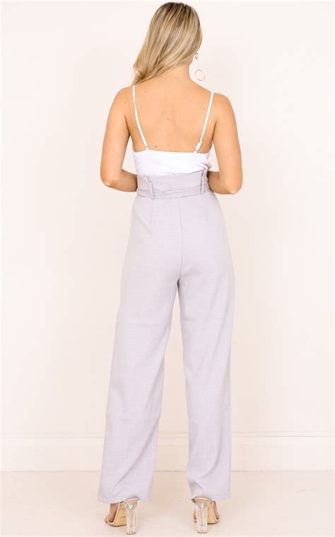 The Best Day Jumpsuit In Grey Showpo