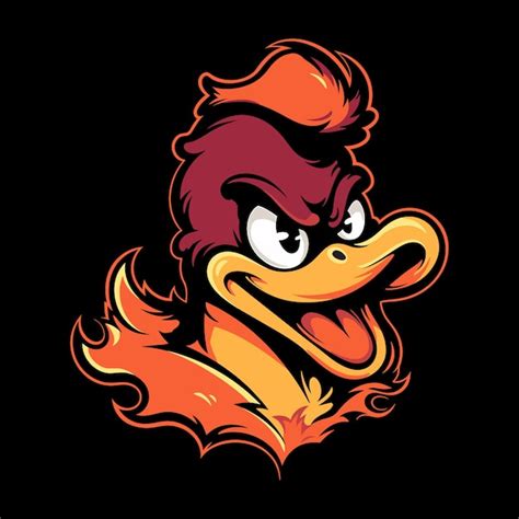 Premium Vector Duck Mascot Logo For Esport Duck Tshirt Design Duck