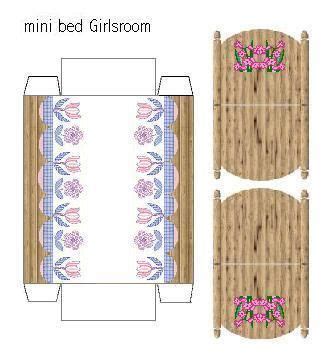 Cama De Papel Para Imprimir - Cama De Papel Para Imprimir Y Armar