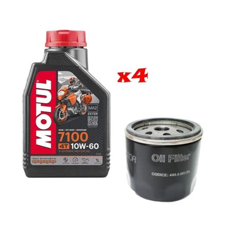 Kit Tagliando Lt Di Motul W E Filtro Originale Ducati Per