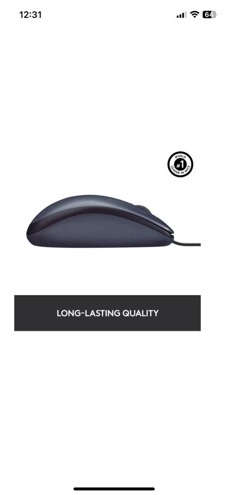 Logitech M190 Wired Mouse at Rs 250/piece | Logitech Computer Mouse in ...
