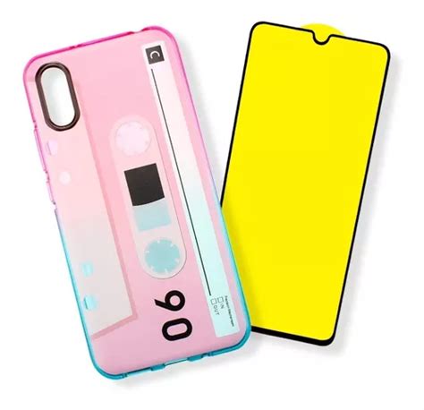 Kit Funda Cassette Mica Cristal 9d Para Xiaomi Redmi 9a Meses Sin