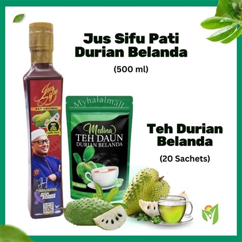 JUS PATI DURIAN BELANDA JUS SIFU Utk Kesihatan Formulasi Khas Ustaz