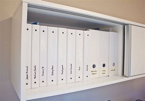 Organize Binders On A Shelf Google S K Filing Cabinet Organization