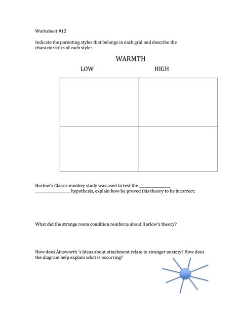 Attachment Style Worksheets