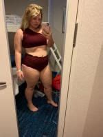 High Waisted Scalloped One Shoulder Bikini Set In Mustard Zaful