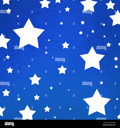 Blue And White Stars Background