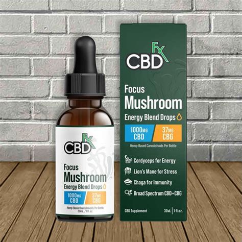 Focus Mushroom CBD Drops CBG Energy Blend By CBDfx Review