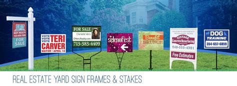 Buy Real Estate yard sign frames at Signs Direct