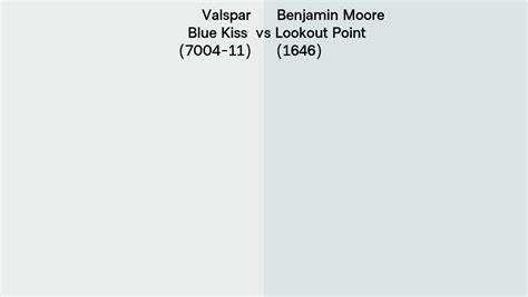 Valspar Blue Kiss Vs Benjamin Moore Lookout Point Side