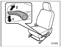 Subaru Crosstrek Owners Manual - Seat height adjustment (driver's seat ...