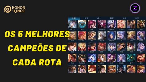 Atualizado Os Melhores Campe Es De Cada Rota No Honor Of Kings