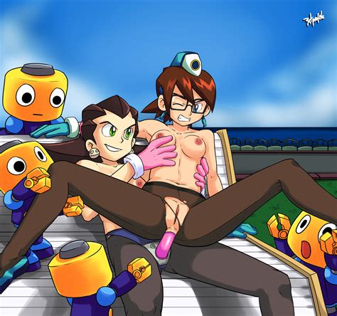 Rule 34 2girls Anal Sex Denise Marmalade Female Mega Man Mega Man Legends Multiple Girls