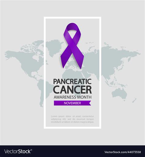 Pancreatic cancer awareness Royalty Free Vector Image