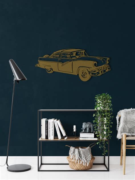 Metal Wall Art Metal Vintage Car Silhouette Metal Wall Decor - Etsy