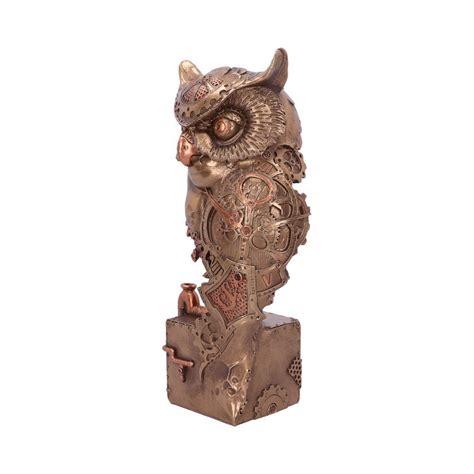 Bronze Steampunk Owl Figurine Large 29cm Bronze Ts