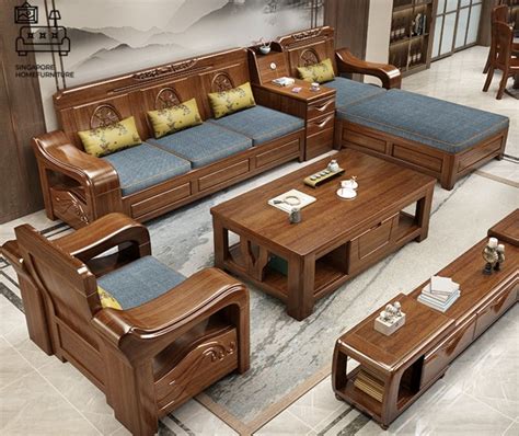 Wooden Sofa Design For Living Room Baci Living Room