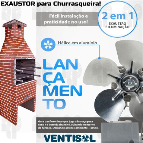 Exaustor Para Churrasqueira Ventisol Repal