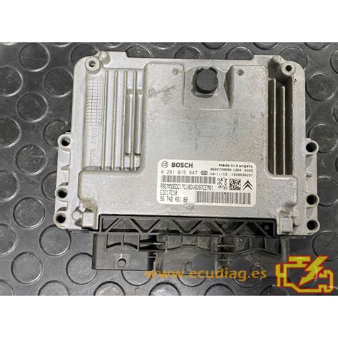 ECU BOSCH EDC17C10 5 10 0281015847 PEUGEOT 207 I A7 1 6 HDI 68KW 92CV