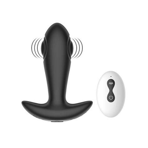 Reggie Remote Controlled Tapping Anal Plug Black Sex Toy Hotmovies