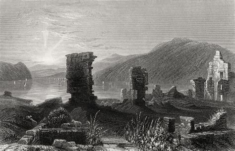 View Of The Ruins Of Fort Ticonderoga Drawing By Vintage Design Pics