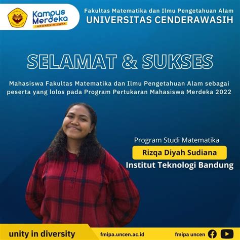 Mahasiswa Fmipa Uncen Lolos Seleksi Pertukaran Mahasiswa Uncen