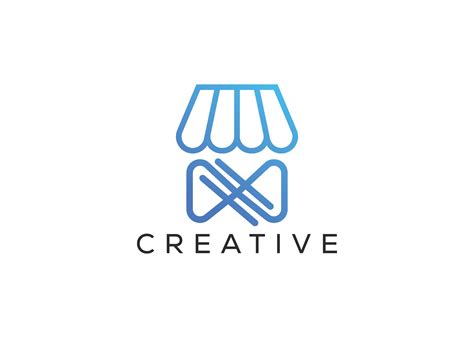 minimal store logo template  vector art  vecteezy