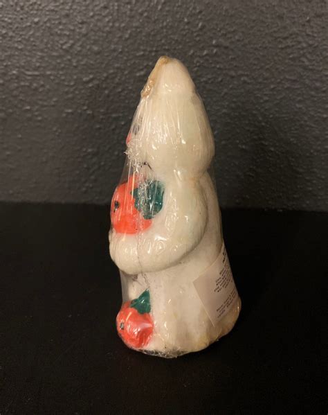 Vintage Halloween Ghost Candle Vintage Halloween Decorations Etsy