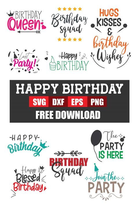 Free Birthday SVG Bundles | BundleSVG